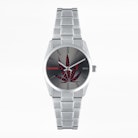 Montre Timeless Feuille - Montre en acier argenté à motif