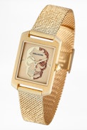 Reloj Timeline Tête De Mort - Reloj dorado para mujer.