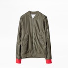 KIDS’ BENET JACKET - Boys’ green jacket.