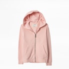 SWEAT-SHIRT LIBERTY ENFANT - Cardigan rose fille.