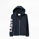 KIDS’ HANK SWEATSHIRT - Boys’ blue hooded sweatshirt.