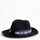 Sombrero Alabama Girls Can Do - Sombrero negro para mujer con inscripción