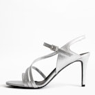 Marilyn Metallic Sandals - Women’s sandals with silver-tone heels.