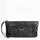 Etoile Deepdye Clutch - Women's black leather clutch.
