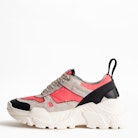 Sneakers Future - Baskets rose fluo en cuir femme