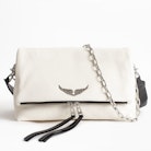 Rocky Grained Bag - Women’s white bag in grained leather.