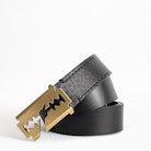 Ceinture Blade - Ceinture noire homme en cuir