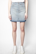 Juicy Denim Blue Skirt - Women’s short blue skirt.