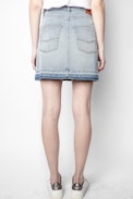 Juicy Denim Blue Skirt - Women’s short blue skirt.