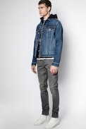 Base Denim Jacket - Blue denim jacket.