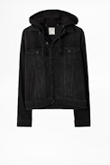 Base Denim Jacket - Men's black Zadig&Voltaire jacket.