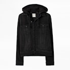 Base Denim Jacket - Men's black Zadig&Voltaire jacket.