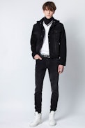 Base Denim Jacket - Men's black Zadig&Voltaire jacket.