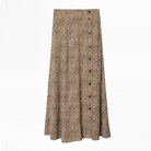 June Leo Print Skirt - Women’s leopard-print skirt.