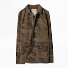 Blouson Blaken Camou - Blouson kaki homme motif camouflage.