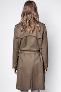 Mia Trench Coat - Women’s brown trench coat.