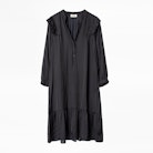 Robe Rygg Satin - Robe courte noire femme.