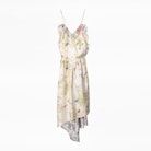Racer Silk Dress - Women's asymmetric silk dress.