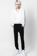 Chemise Trent Satin - Chemise blanche femme.