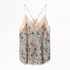 Christy Print Mandala Camisole - Women’s silk and lace printed camisole.