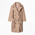 Manteau Miad Cuir - Trench en cuir femme.