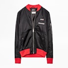 ZV X Schott Jacket - Zadig&Voltaire X Schott men’s black bomber jacket