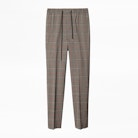 Perou Checks Pants - Men’s gray checked pants.