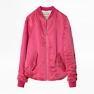 Ben Jacket - Women’s pink bomber jacket.
