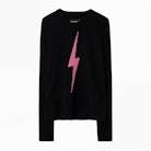 Pull Delly Flash Cachemire - Pull en cachemire noir femme.