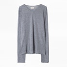 Pull Ginger Cachemire - Pull bleu homme en cachemire plume.