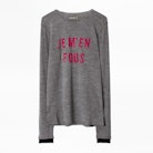 Gwendal JMF Sweater - Women’s gray sweater with motif.