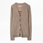 Jojo Cardigan - Men’s button-up cardigan with motif on the back.