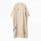 Indiana Jormi Cachemire Cardigan - Women’s beige cardigan with embroidered motifs, in cashmere