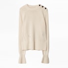 Pull Posy - Pull beige femme, en cachemire recyclé