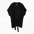 Corry Cows Cardigan - Women’s black cardigan.