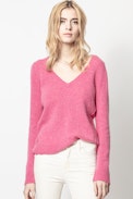 Sourca Cachemire Sweater - Women’s pink cashmere sweater.