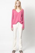 Sourca Cachemire Sweater - Women’s pink cashmere sweater.