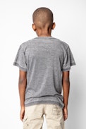 Camiseta Kita Infantil - Camiseta gris para niño