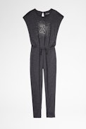 Child’s Caly jumpsuit - Girl’s gray jumpsuit.