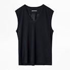 Adria Happy Night Tank Top - Women's purple printed T-shirt.