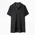 Trot Polo Shirt - Men's black cotton polo T-shirt.