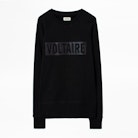 Felpa Massy Voltaire Block - Felpa nera da donna.