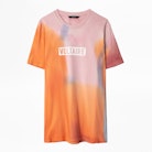 Ted T-Shirt - Men’s tie-dye T-shirt with "Voltaire” inscription.