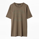 T-Shirt Tommy Blason - T-shirt kaki homme imprimé.