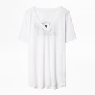 Camiseta Atia Art 3D - Camiseta blanca para mujer.
