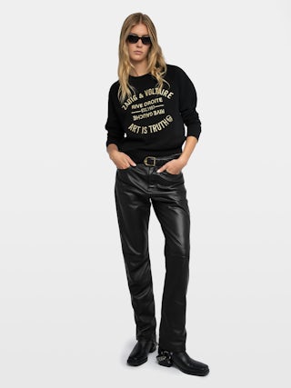 Upper Blason Sweatshirt - Long-sleeved jumper with front blazon print.