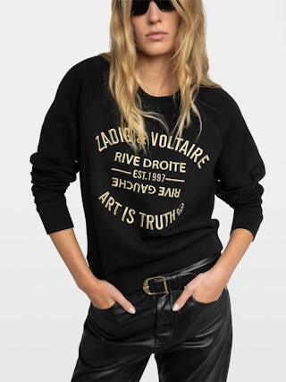 Upper Blason Sweatshirt - Long-sleeved jumper with front blazon print.