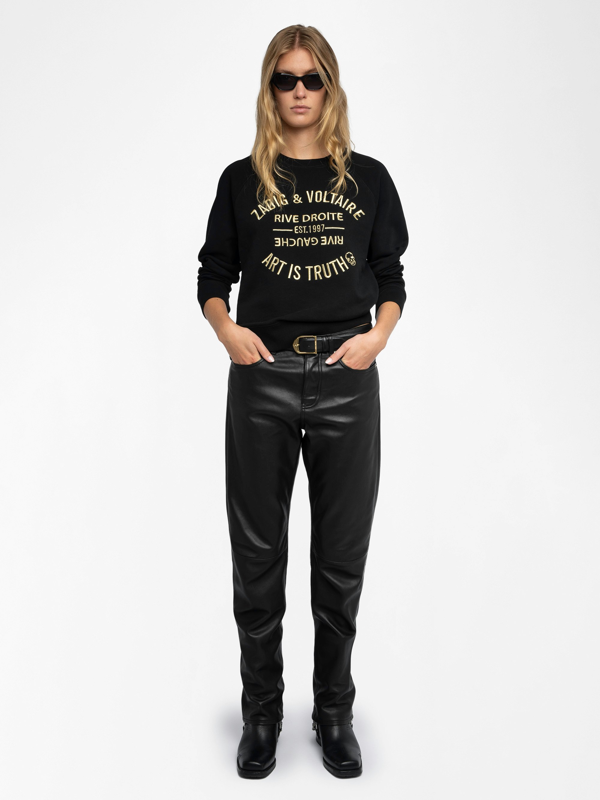 Sweatshirt Upper Blason - Langarm-Sweatshirt mit Wappen-Print vorne.