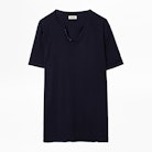 Monastir Jormi T-shirt - Men’s navy blue T-shirt with motif on the back.