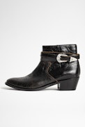 Pilar Used Ankle Boots - Women's black ankle boots